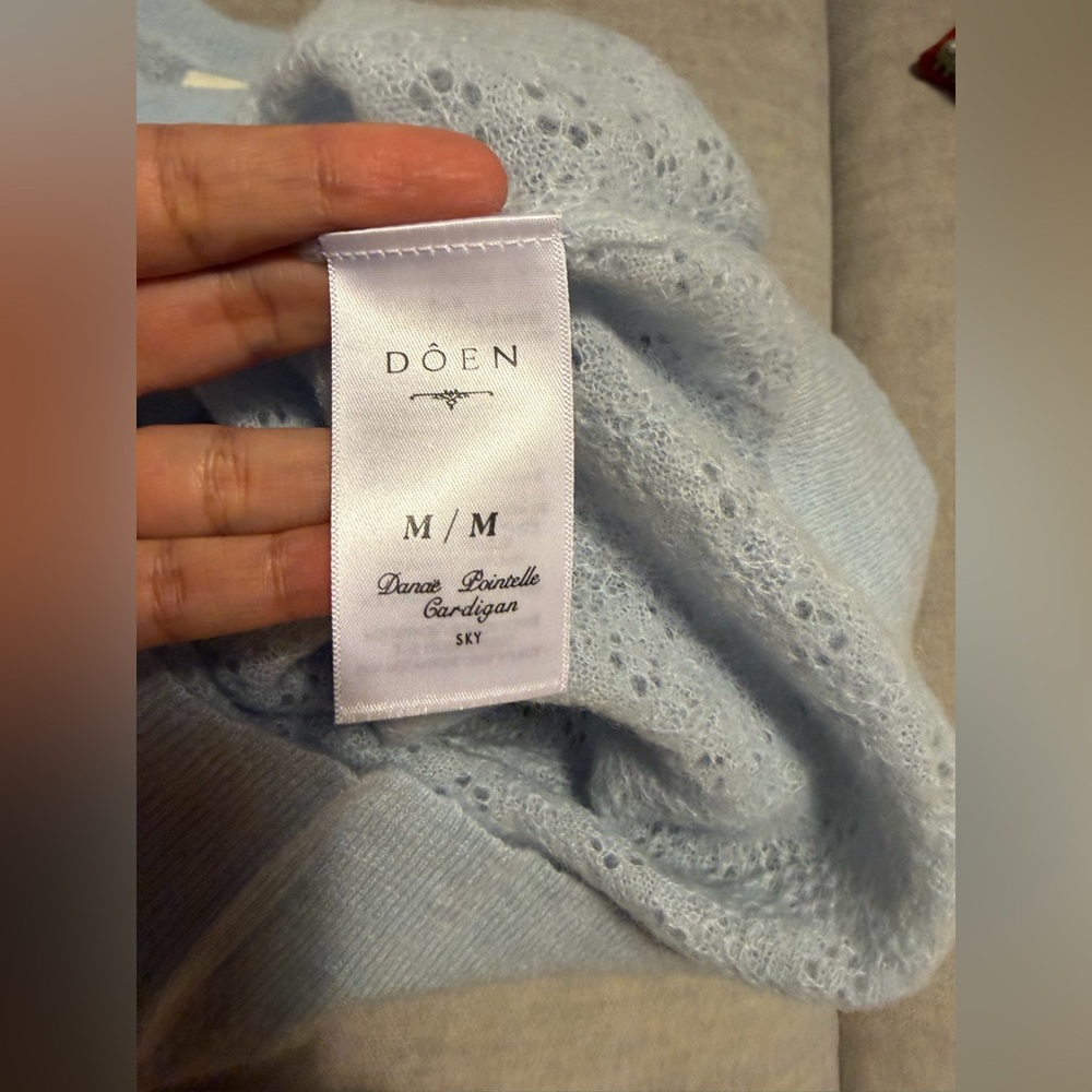 Doen Light Blue Women's Cardigan - Picture 9 of 12